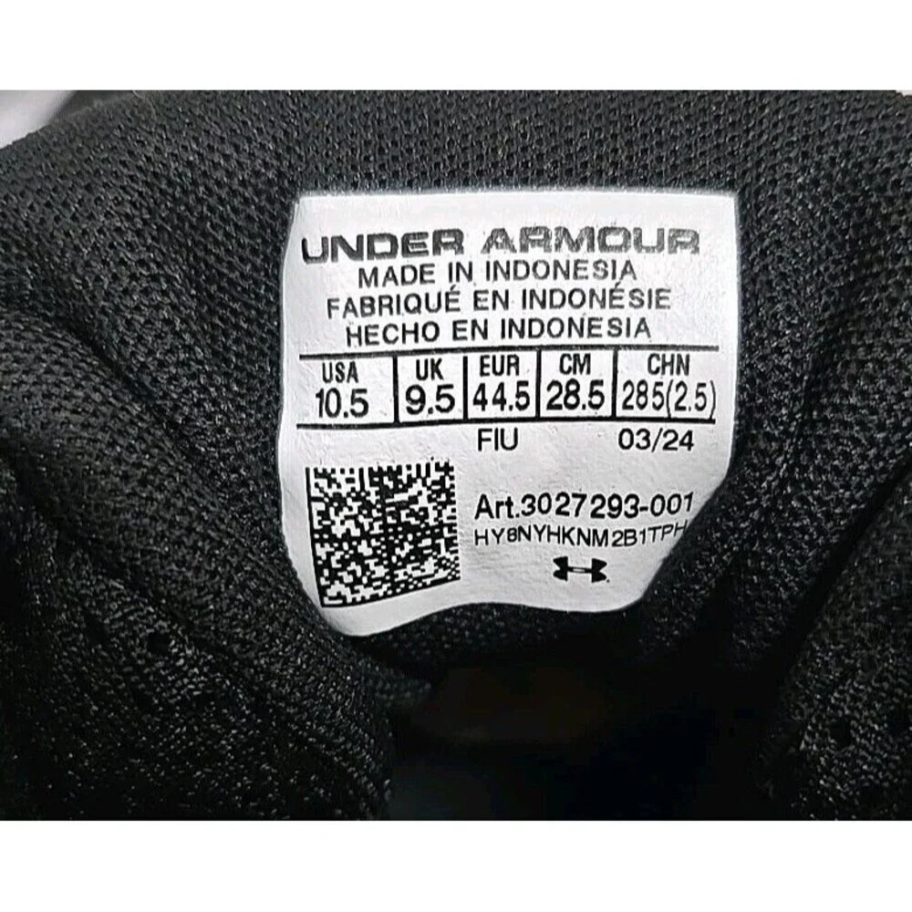 Under Armour Spotlight‎ Franchise Rm 4.0 Black Silver Football Cleats Men’s 10.5
